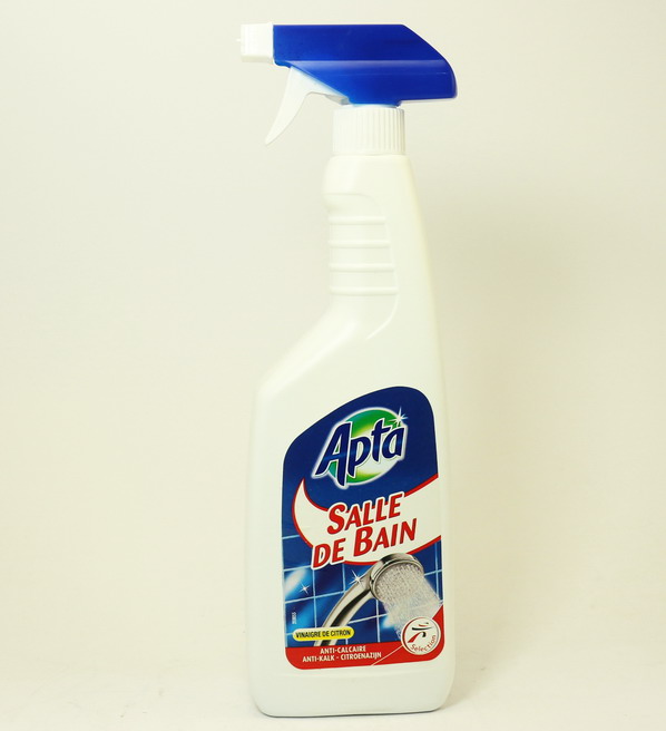 Làm sạch vết ố bẩn trên buồng kính nhà tăm, vòi chậu inox, tẩy vết vôi, cáu cặn Canxi. Apta Salle De Bain